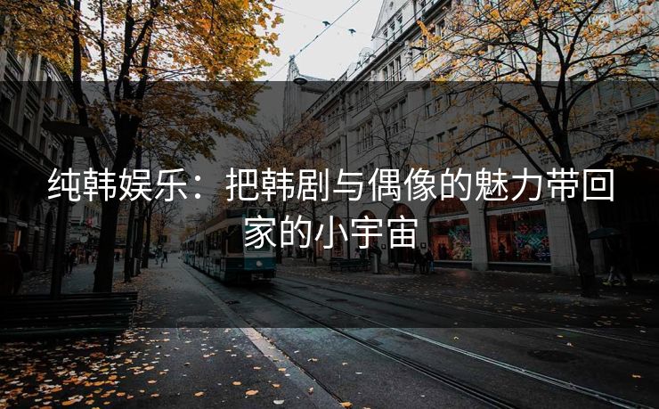 纯韩娱乐：把韩剧与偶像的魅力带回家的小宇宙