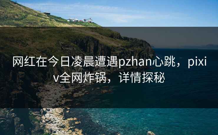 网红在今日凌晨遭遇pzhan心跳,pixiv全网炸锅,详情探秘